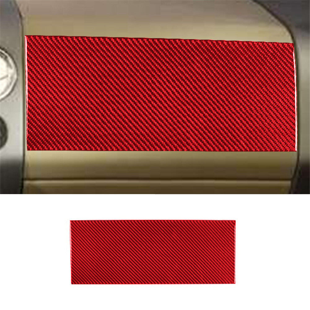 Carbon Fiber Interior Passenger Dashboard Cover Trim for Ford F150 FX4 04-08 Red