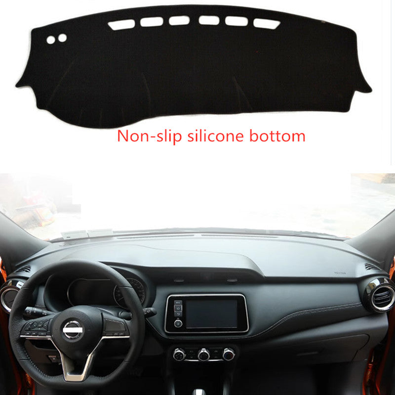 Black Dashboard Dash Mat DashMat Sun Cover Pad for NISSAN KICKS 2021-2024