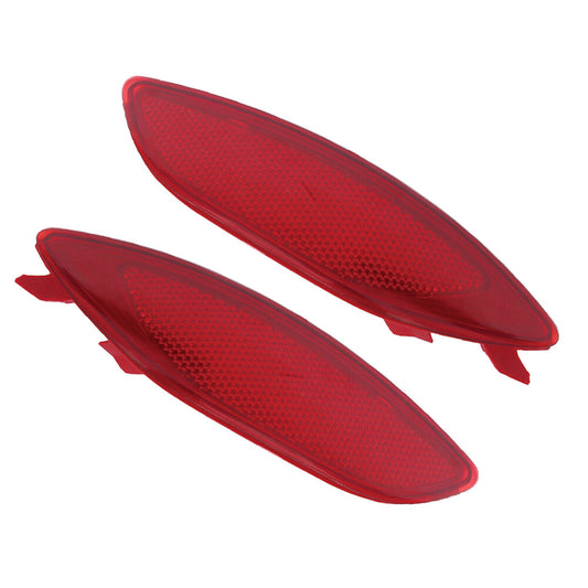 2 Rear Bumper Reflectors for 2012-2016 for Hyundai Accent i25 Left and Right Red
