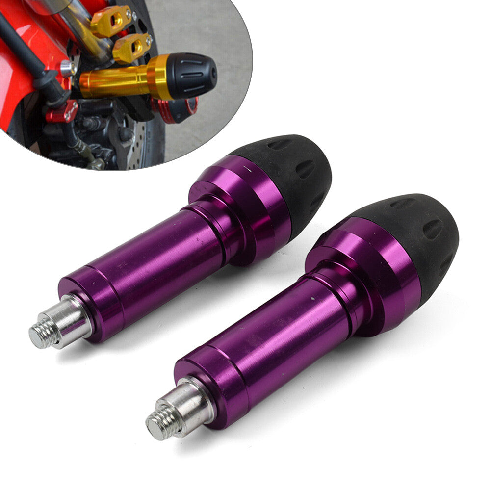Purple 8MM 10MM Motorcycle Exhaust Frame Slider Crash Falling Protector