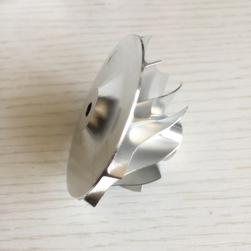 TD04H 15T 41.93/55.69 mm 11+0 blade thick nose turbine blank compressor wheel