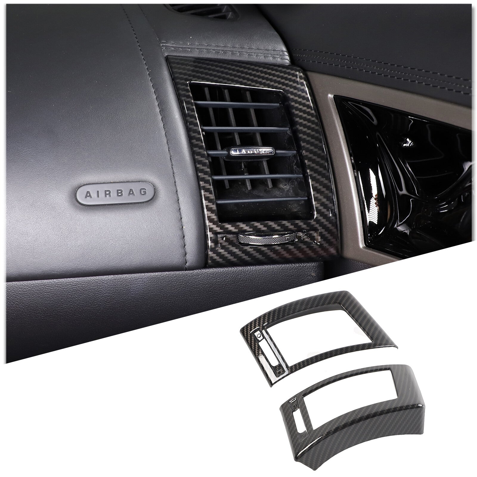 Carbon fiber door bottom kick plate decorative sticker suitable for Corvette C6 2005-2013- v
