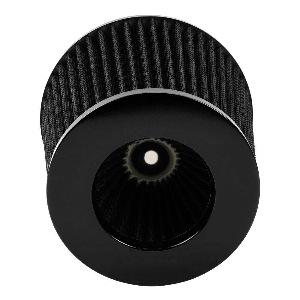 3 76mm High Flow Inlet Cold Air Intake Cone Replacement Dry Air Filter Black Q