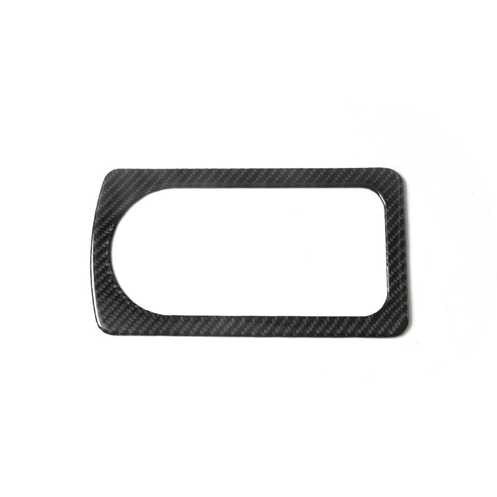 Carbon Fiber Rear Armrest Cup Holder Frame Trim for Dodge for Ram 1500 2009-2012