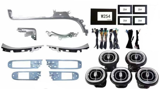 Retrofit LED Ambient Illuminated AC vent light kit for Mercedes W206 GLC 2021 up v