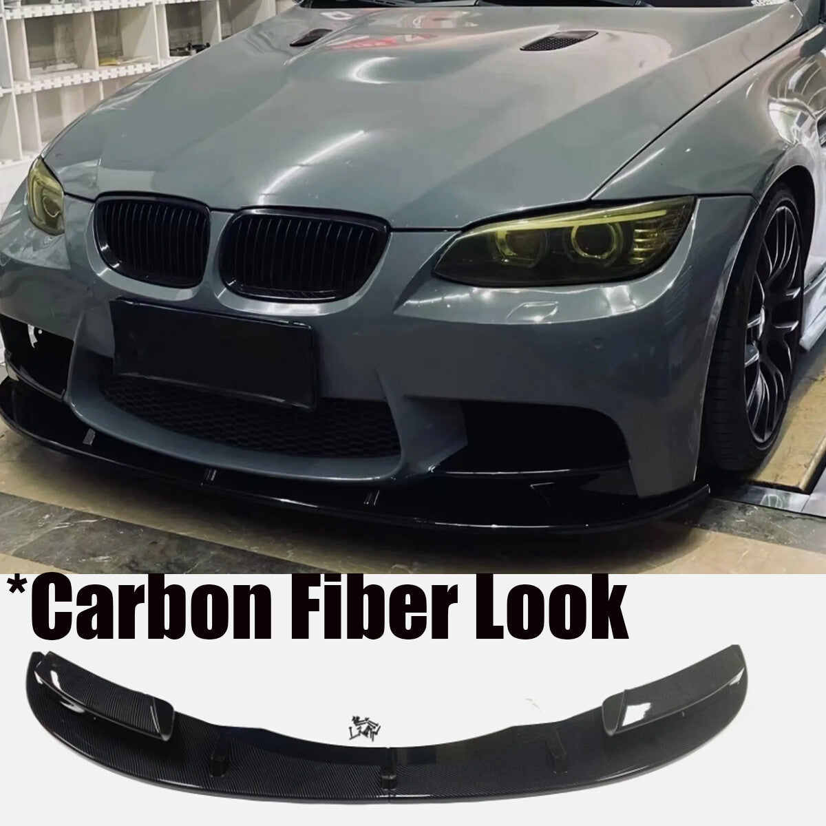 Carbon fiber exterior front bumper with boiler lip for BMW E92 M3 2007 - 2013 Q