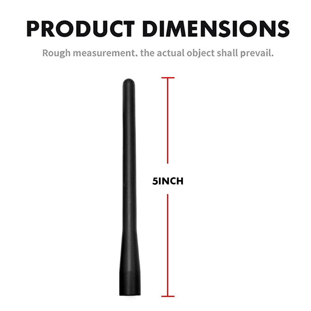 A 5-inch short antenna mast is suitable for Harley-Davidson Electra Tour Glide on the highway. n