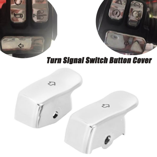 Turn signal switch button cover extended to fit for Harley Sportster Dyna Chrome n