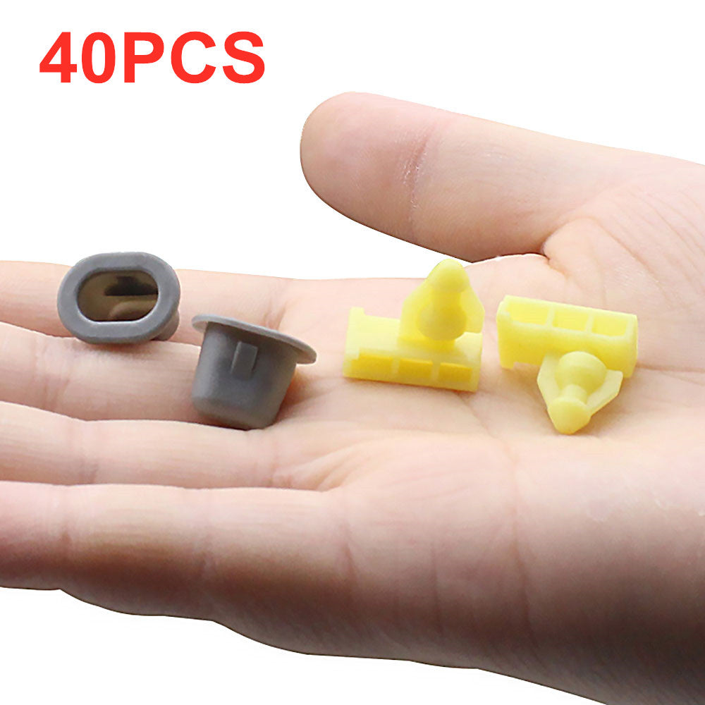 40X for Nissan Wheel Well Opening Moulding Clip & Grommet 76847JG00A 76848JG00A