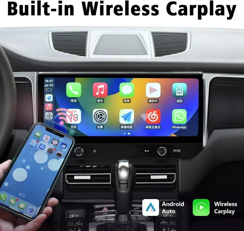 12.3 Android Car Stereo for Porsche Macan 2013-2018 Touch Screen GPS Carplay