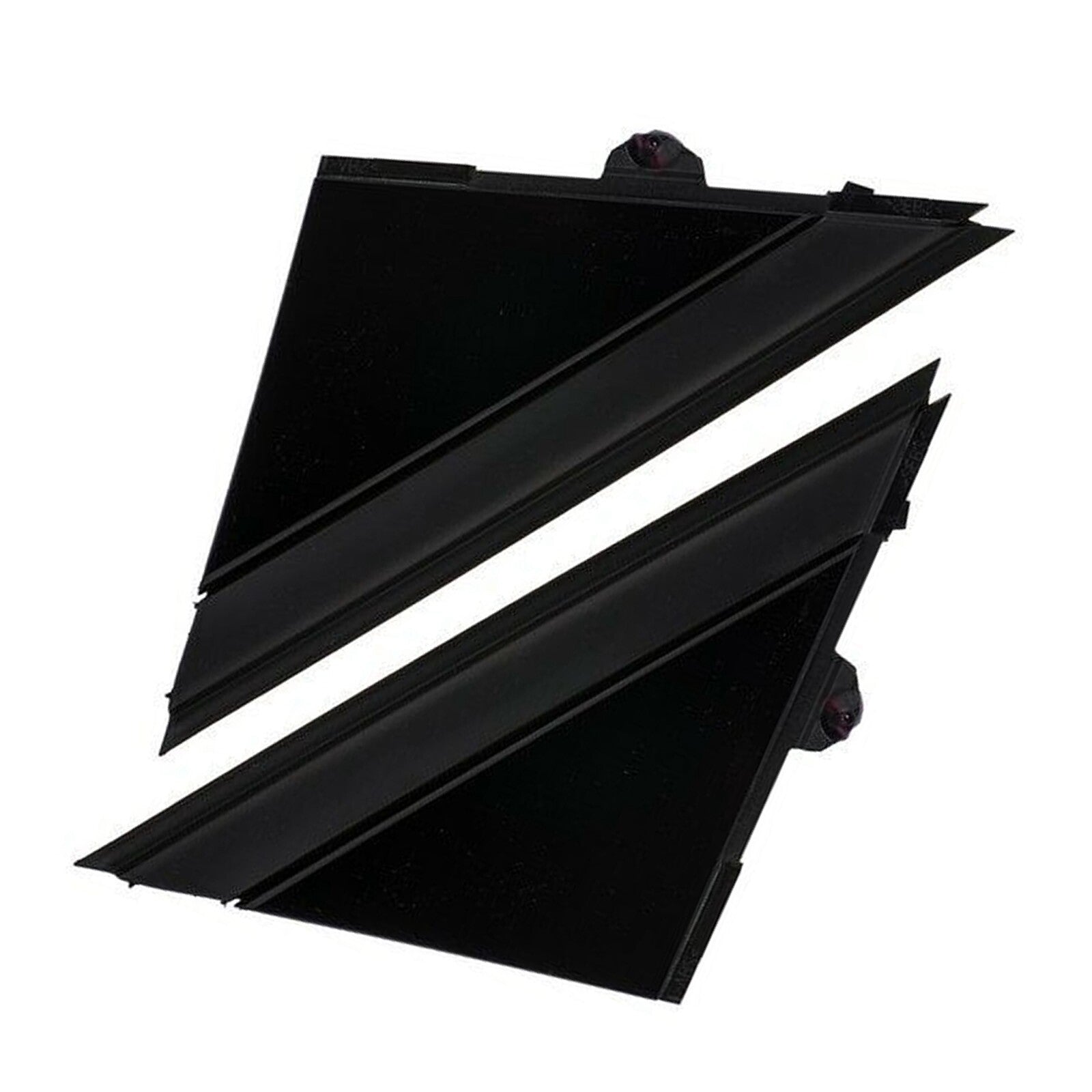 For 1SH16KX7AA for FIAT 500 Matte Black Left + Right Door Mirror Flag Cover Moldings