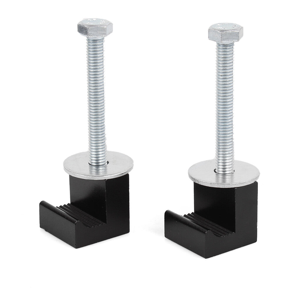 Tool Box Mount J Hook Toolbox Pickup Pair Rail Mounting Kit Clamp Tiedown Truck Q