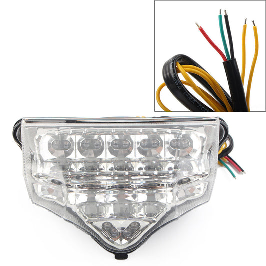 Fit for Yamaha FZ600 FZ6 FAZER 2004-2009 Taillights Brake Turn Signal Clear Lens
