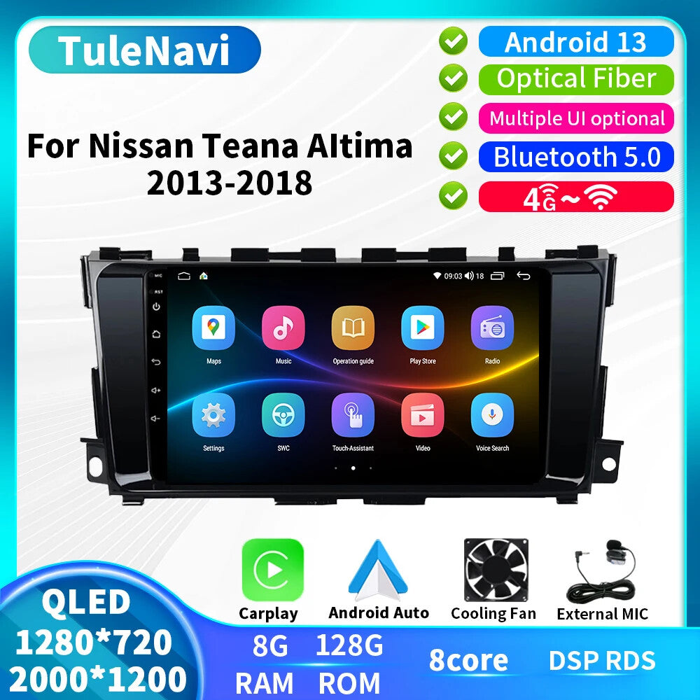 for Nissan Teana 3 for Altima 5 L33 2013-2018 Android Car Stereo Radio Player Screen