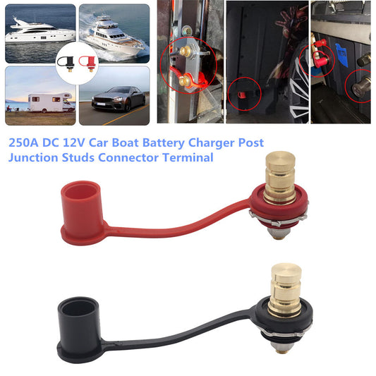 250A 12V battery charger rear pin connector terminals suitable for automobiles and boats - n