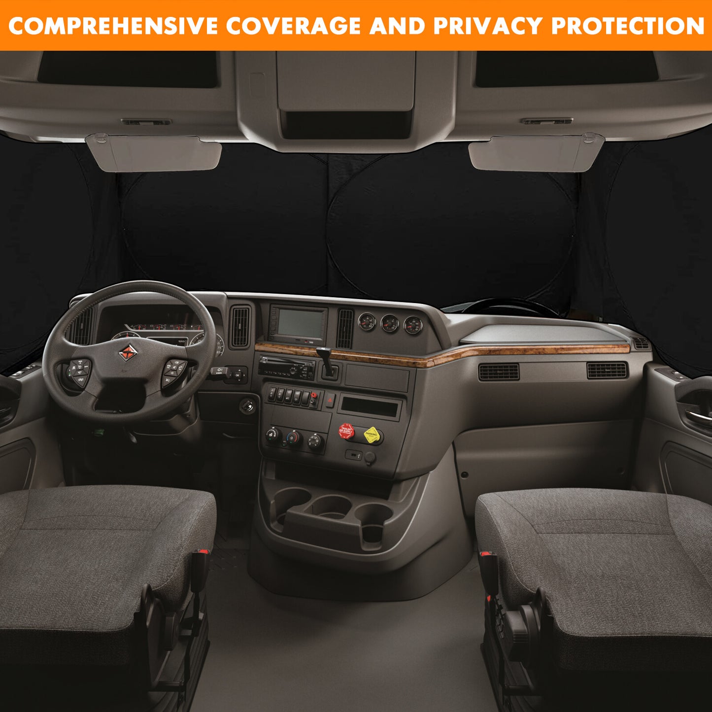 2-in-1 Half Truck Windshield Sunshade with UV Protection for Side Windows Suitable for Volvo n