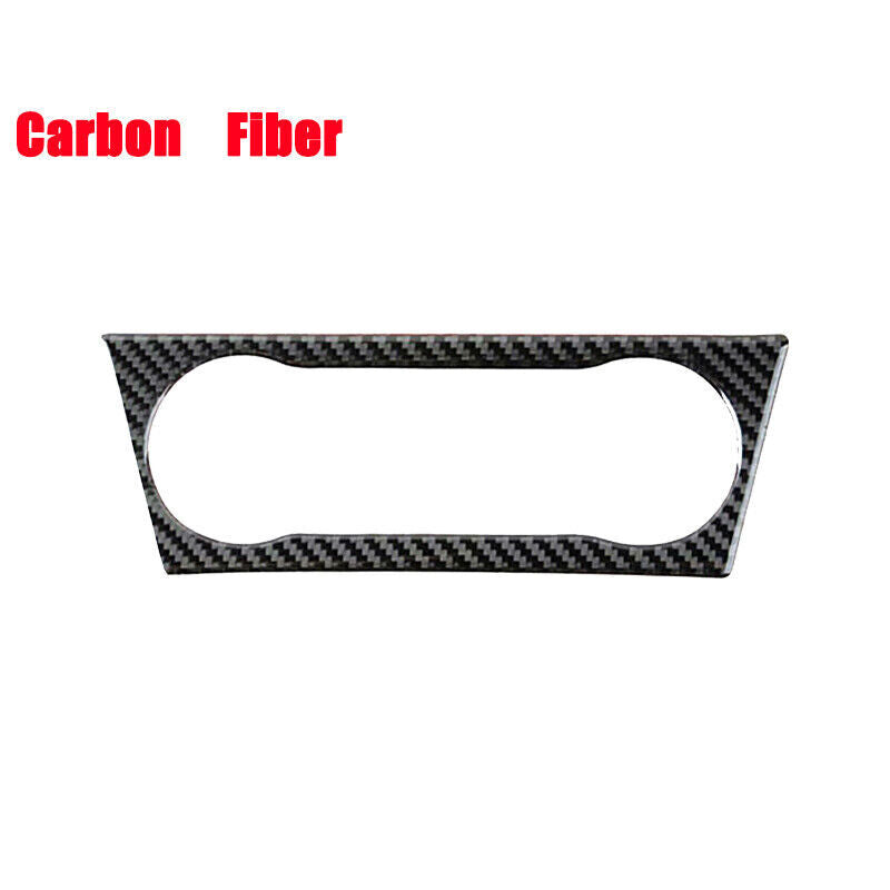 Black carbon fiber car communication panel frame decorative sticker for A/B class CLA GLA- n