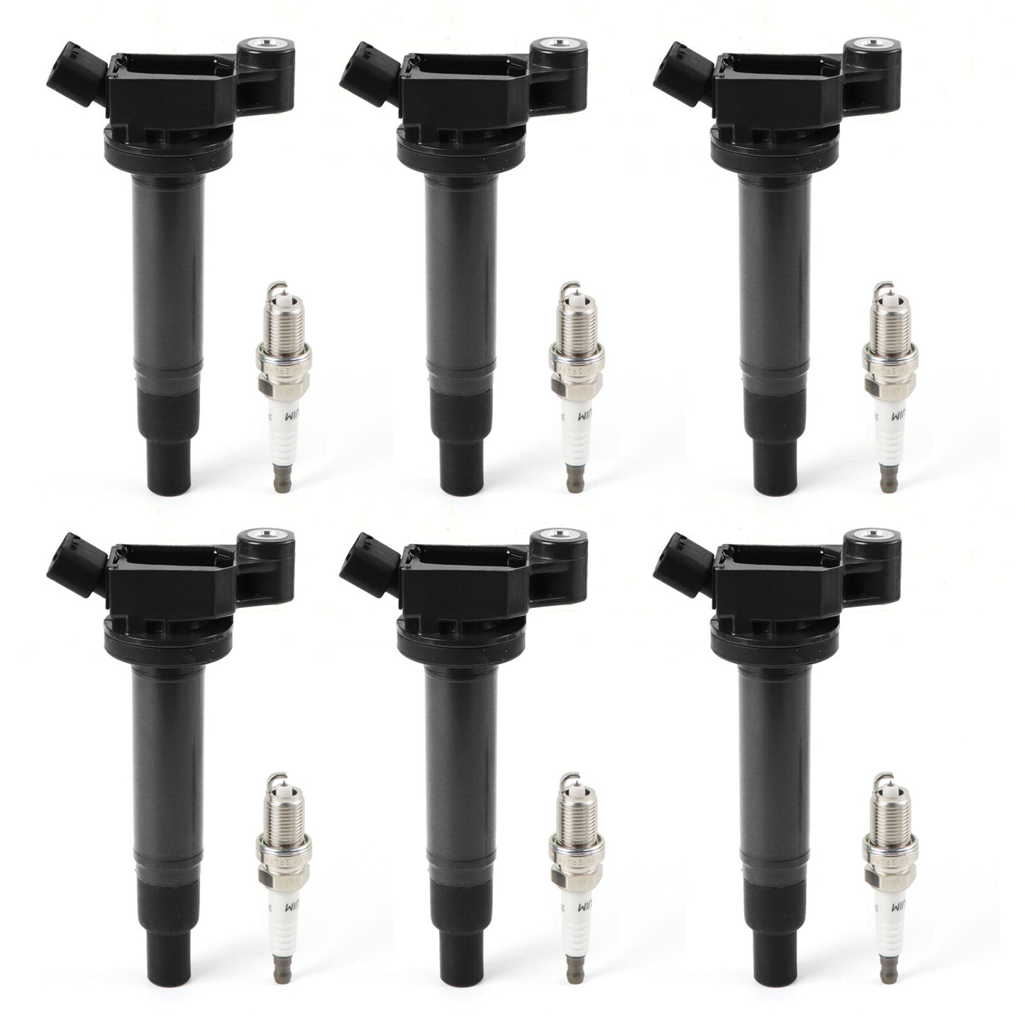 6Ignition Coils+Spark Plugs for Camry for Avalon for Sienna for Lexus ES300 RX300 n