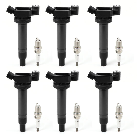 6Ignition Coils+Spark Plugs for Camry for Avalon for Sienna for Lexus ES300 RX300 n