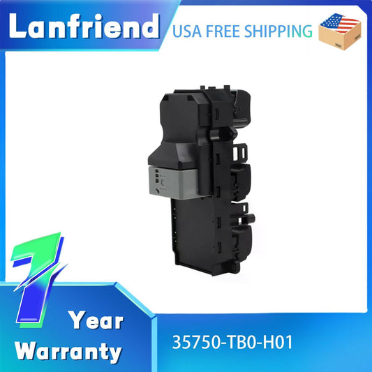 35750TB0H01 Power Window Master Switch Fit for Honda Accord 2008-2012 Sedan Coupe