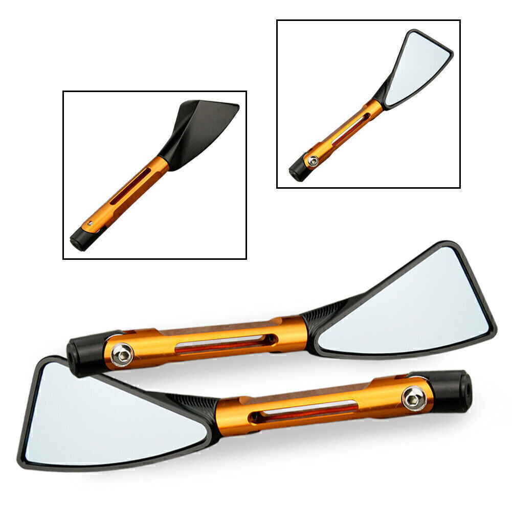 Universal Side Rearview Rear View Mirror for Ducati for BMW Gold Q