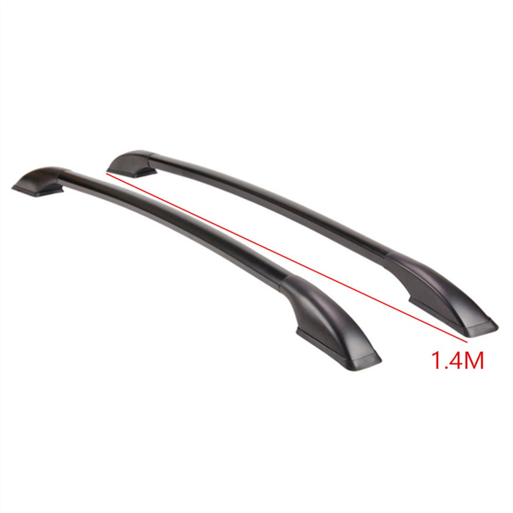 1 Pair 1.4M Car Top Frame Decoration Luggage Rack Aluminum Alloy Side Bars Rails Q