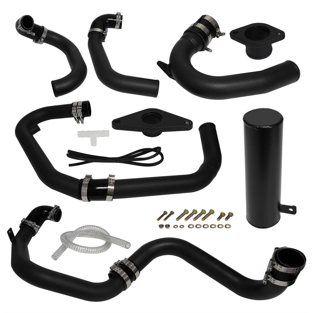 Intercooler Piping Kit Black for Subaru Impreza STI WRX 08-14 EJ25 2.5L Turbo