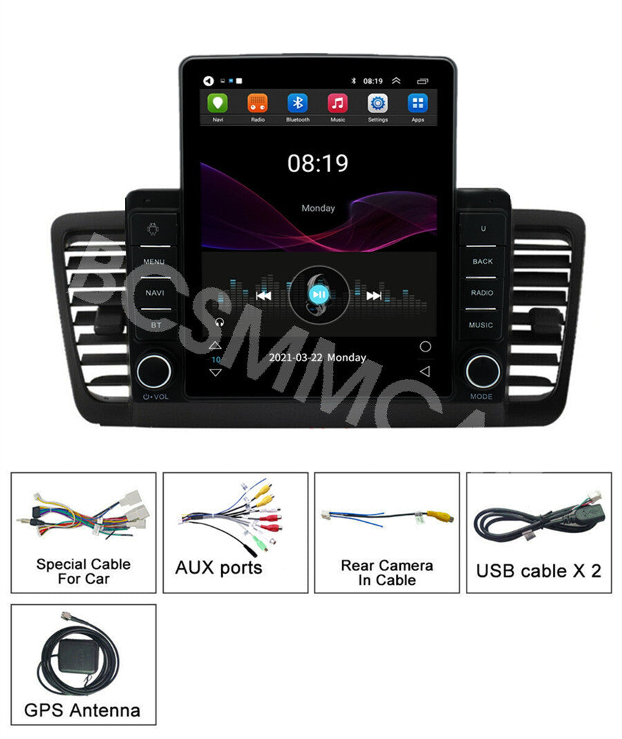 For Carplay Android 13 Car Stereo Radio Player Fit for Subaru Outback 2003-2009