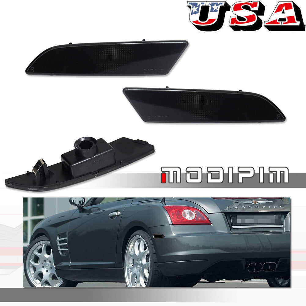 Suitable for 04-08 for Chrysler Crossfire SRT-6 smoked lens rear bumper side marker light kit- v