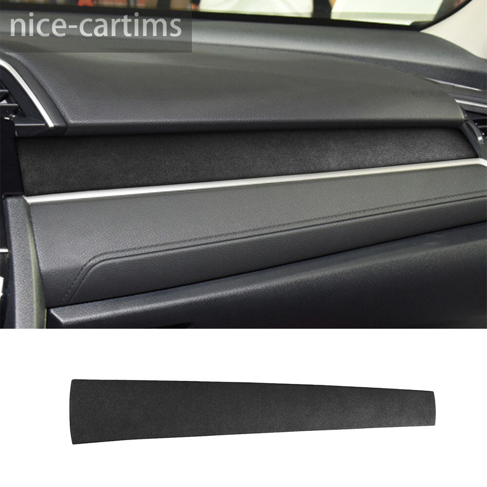 Suede Black Gray Dashboard for Co -pilot Panel Cover Fit for Honda for Civic 10th 2016-21