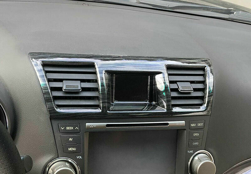 for Sienna 2021-2023 Wood Grain Rear Air Conditioning Switch frame Trim v