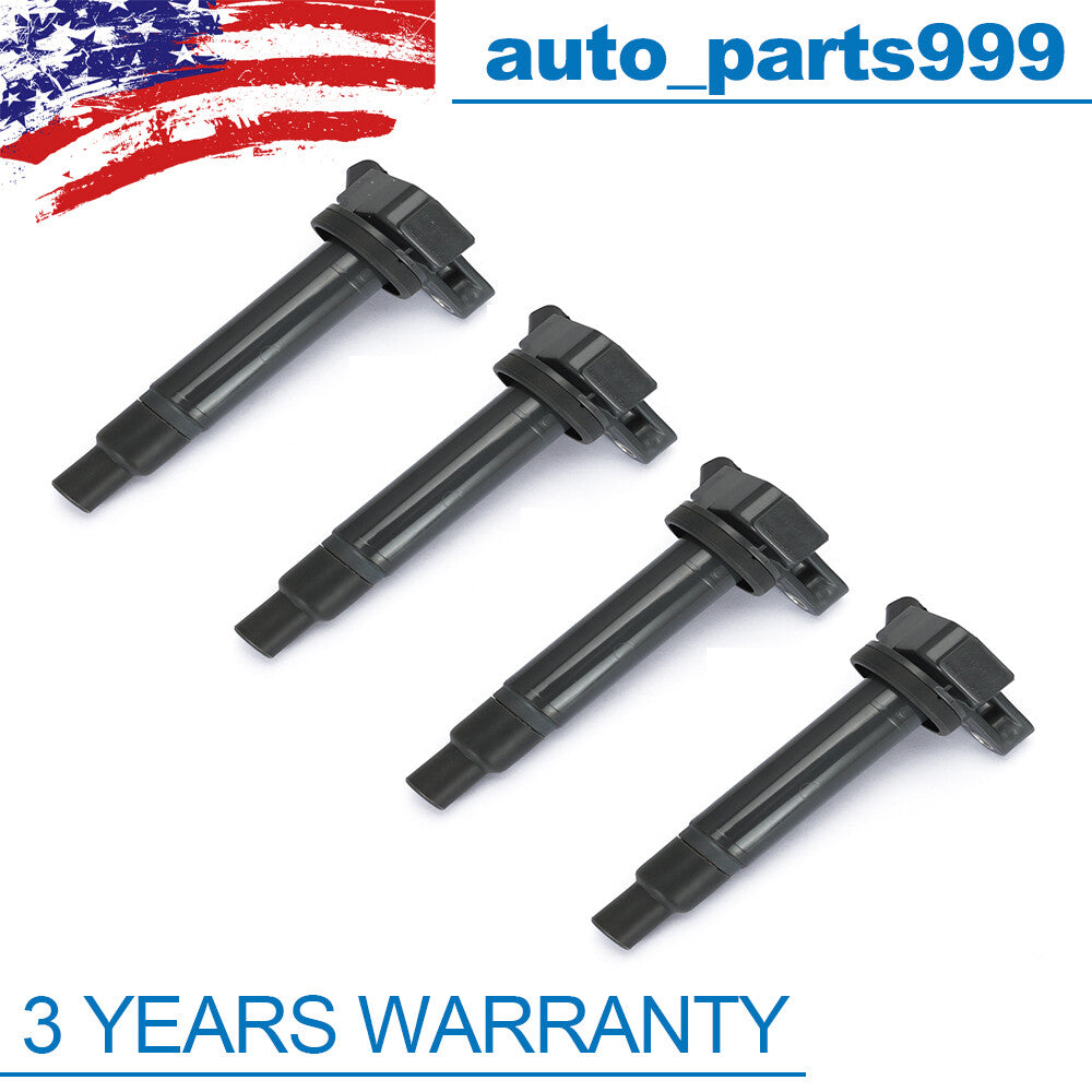 Four new engine ignition coils for Lexus V8 4.3L, 4.7L, and 5.7L engines. (Please contact 90919-02230400) n