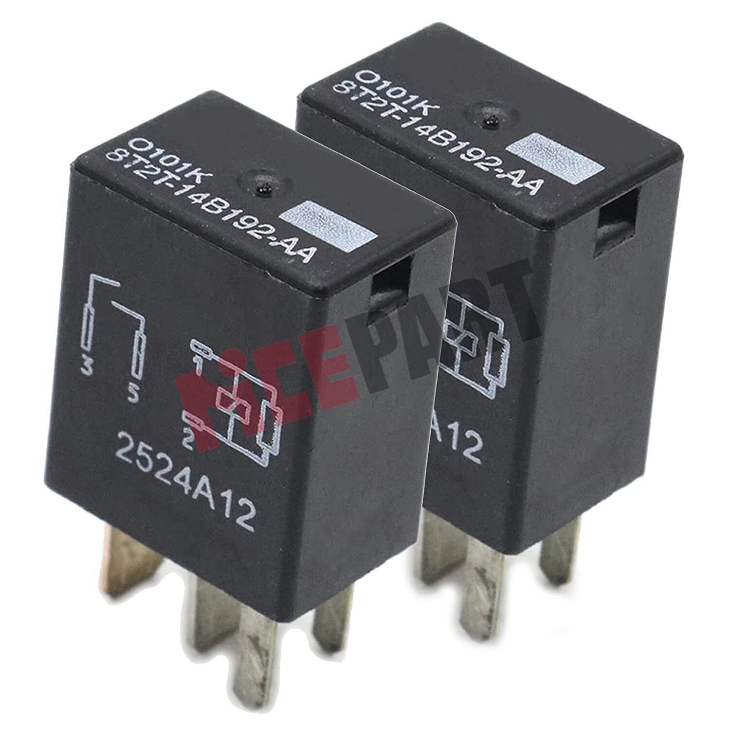 4PCS 8T2T-14B192-AA 4Pins AC Relays Motor Relays compatible F150 F250 F350 F450
