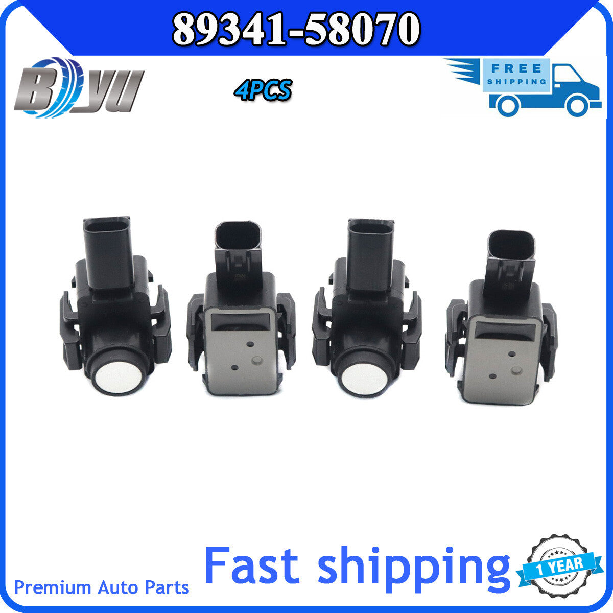 4PCS NEW PDC for Toyota Prius Prius Prime 2016-2018 Parking Sensor 89341-58070 Q