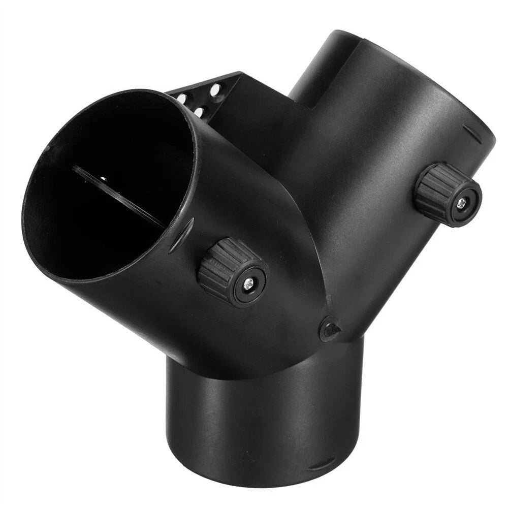75mm Y Branch Outlet Connector Air Outlet Vent Hose W/ Regulator Flap Valve Q
