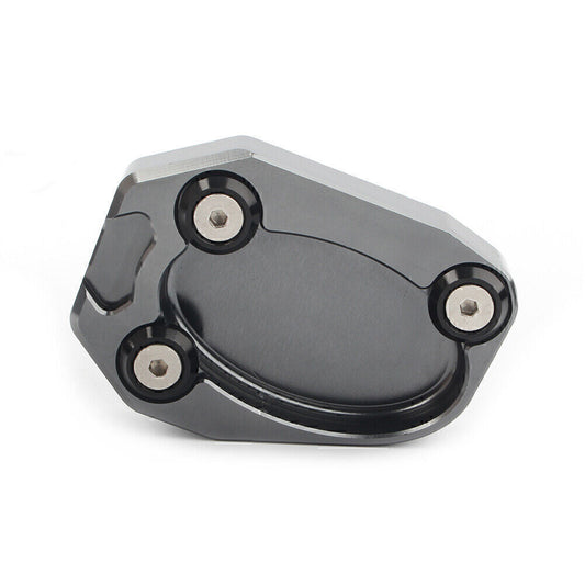 Motor Side Stand Pad Enlarge Kickstand Fit for Kawasaki ZX10R ZX6R ER6N ER6F Gray Q