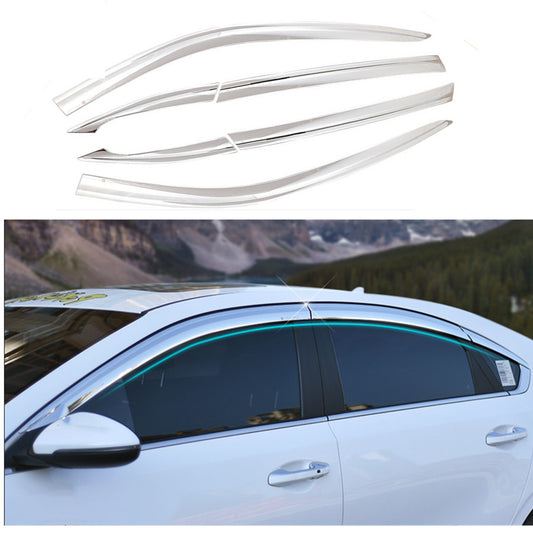 for Kia Forte 2019-2023 silver Window Wind Visors Sun Rain Guard Vent Deflectors