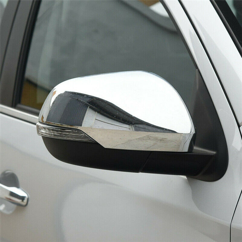 2X Rearveiw Side Mirror Cover Trim for Mitsubishi Montero Pajero Sport 2020 2021