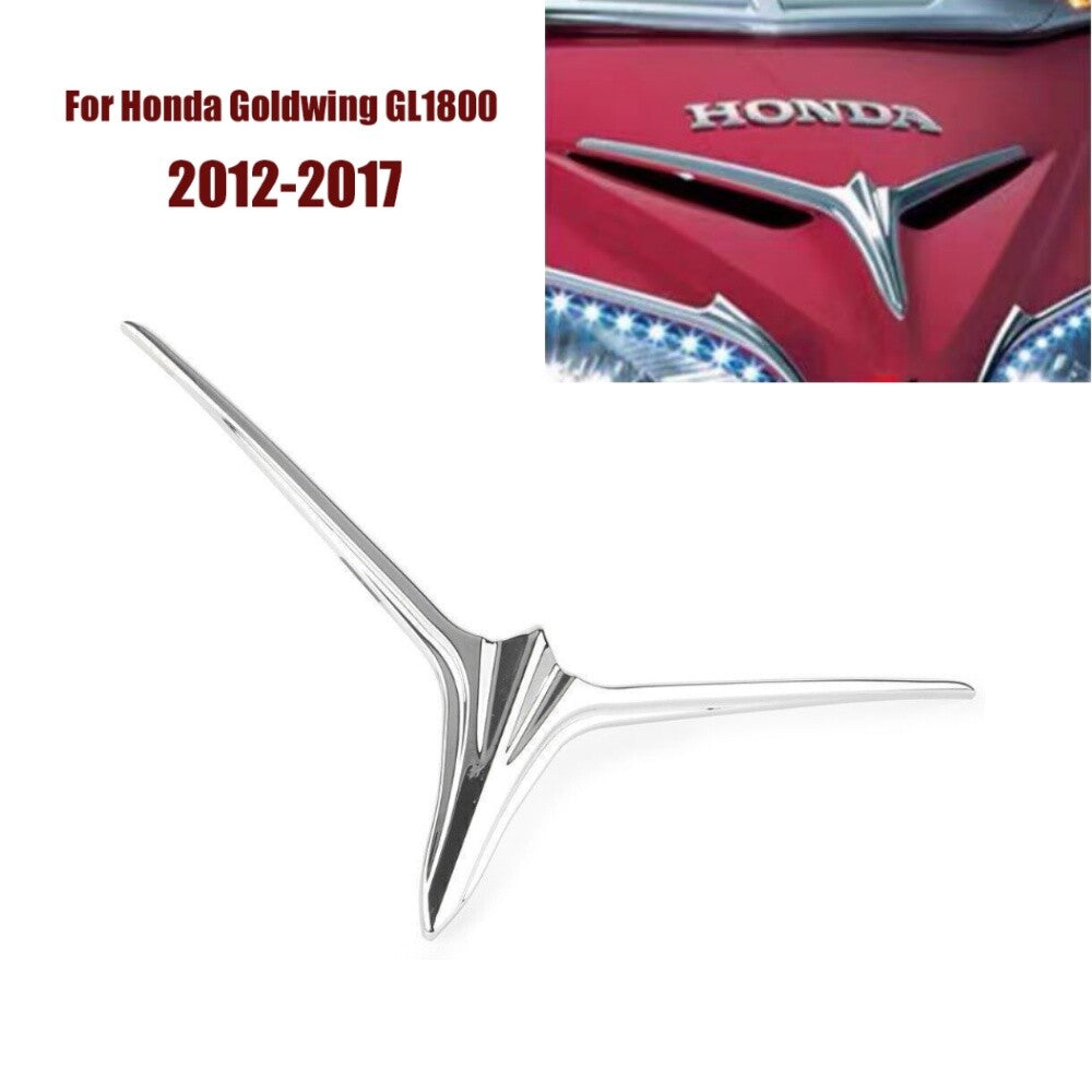 Chrome scoop, eyebrow-shaped decorative accents on the upper for Honda Goldwing GL1800 12-17- n