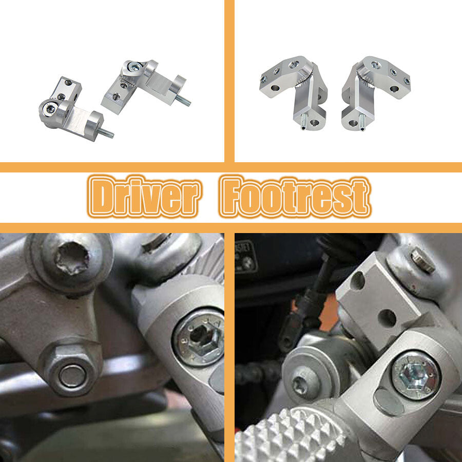 Universal Pair CNC Motorcycle Dirt Bike Foot Peg Passenger Footpeg Lowering Kit Q
