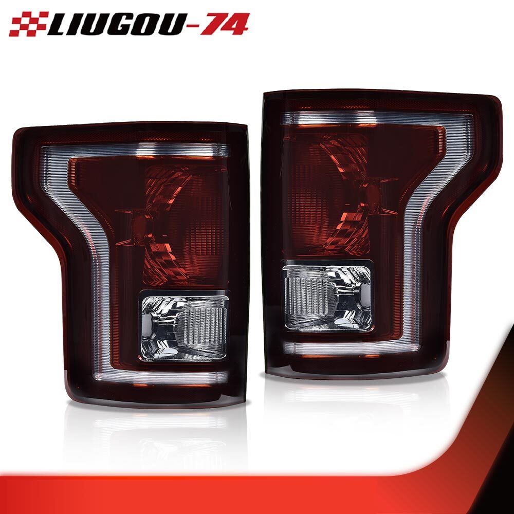 Suitable for 2015, 2016, and 2017 for Ford F-150s. 1-PAIR HALOGEN taillights (LH) and right-hand side.