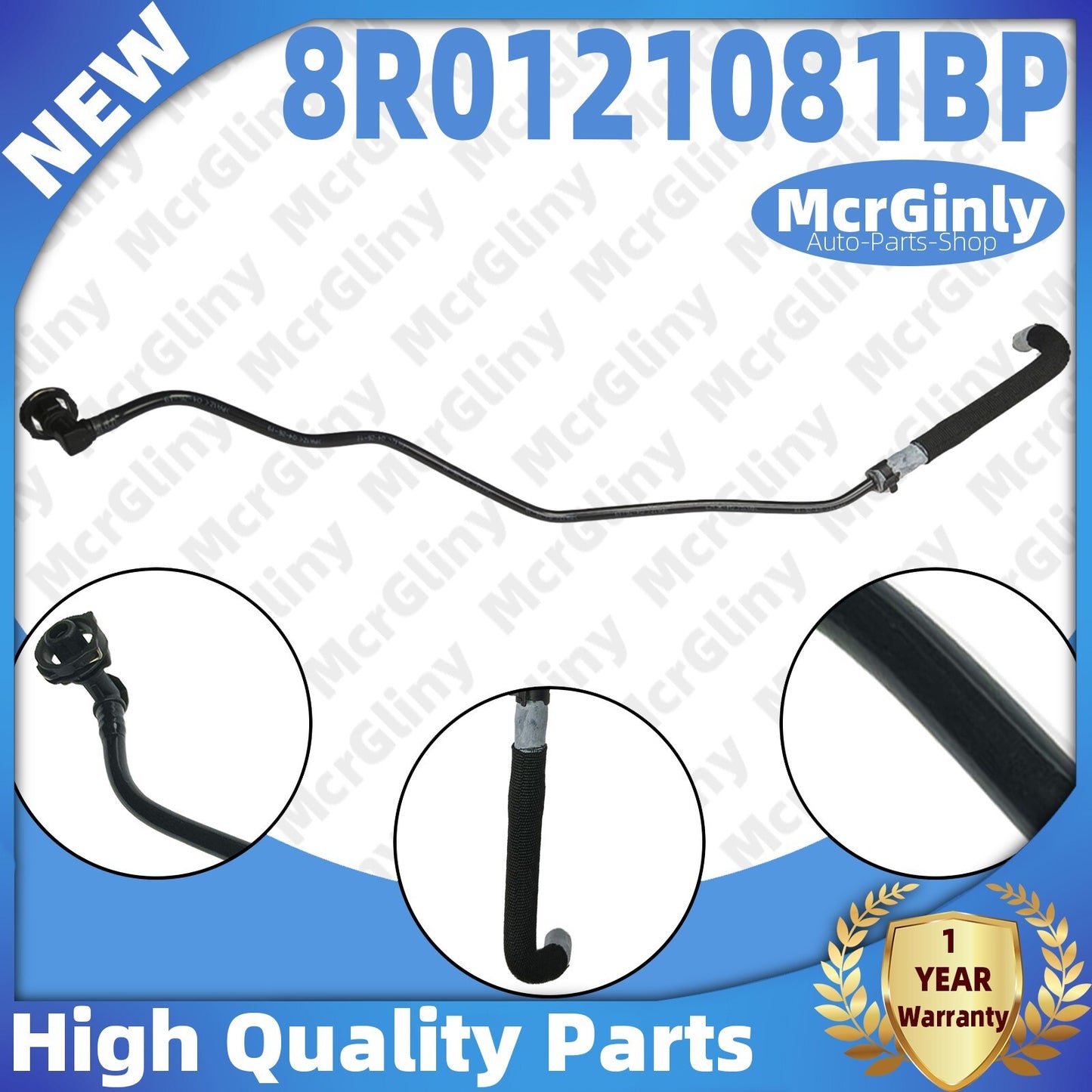 2.0T engine radiator coolant hose #8R0121081BP, suitable for Audi Q5, 2012.04.09-2017. n