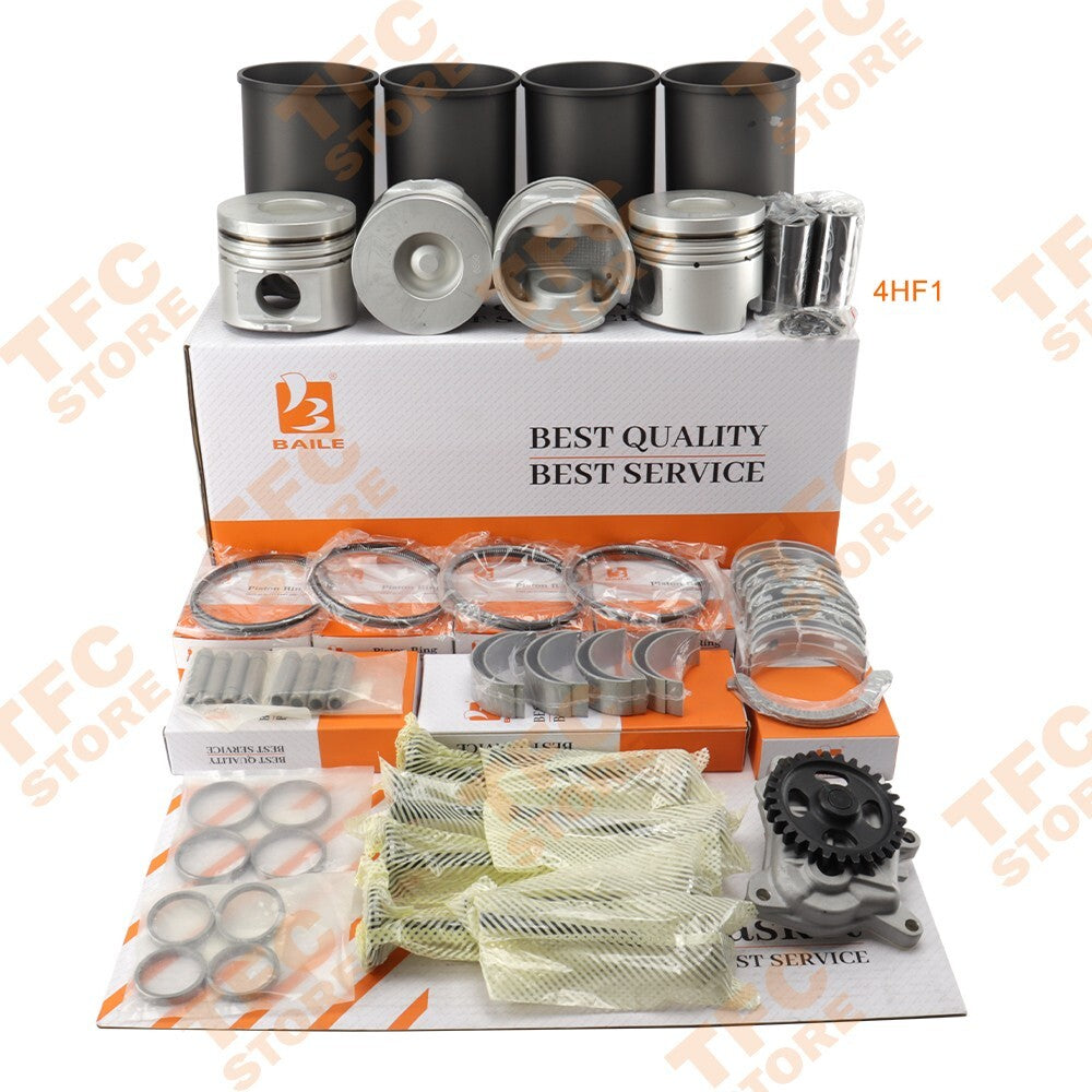 4HF1 Engine Overhaul Rebuild Kit for Isuzu NPR NQR Forklift Truck Loader New