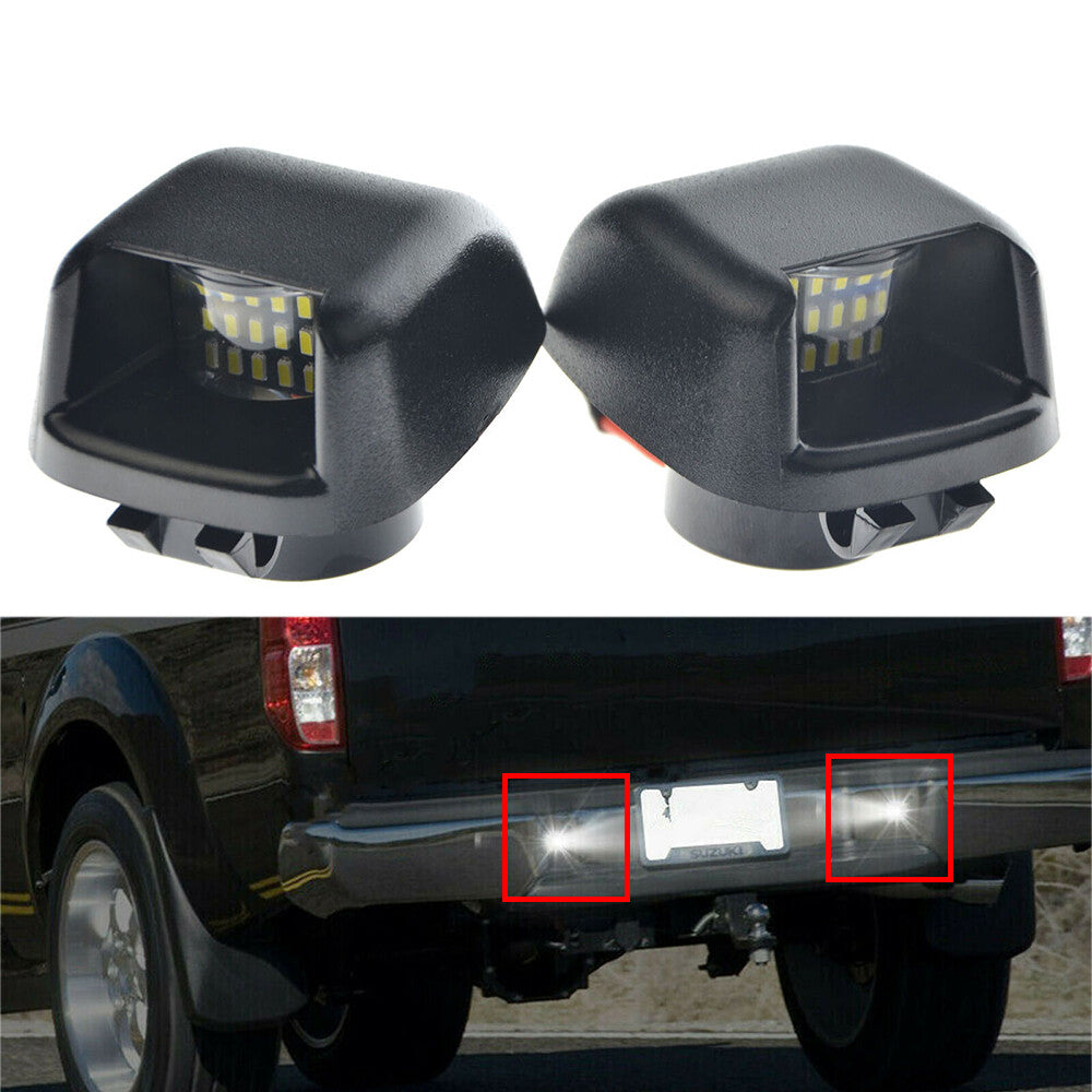 2Pcs LED License Plate Light Rear Bumper Lamp For Armada Titan Xterra Frontier Q