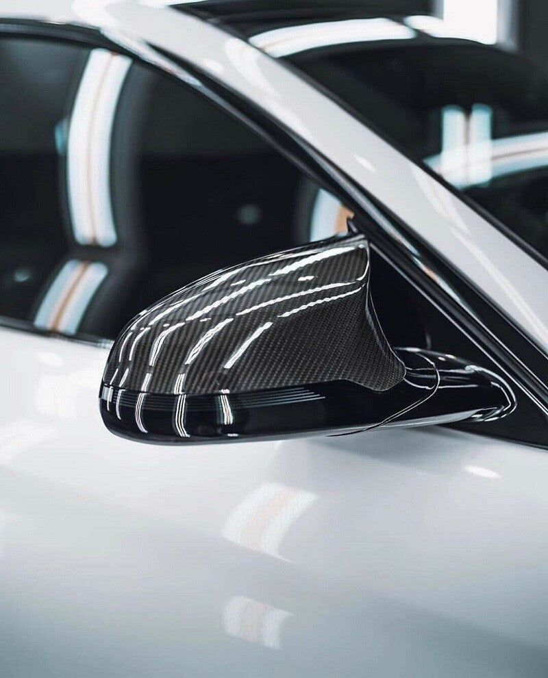 Cool Carbon Fiber Style Side Mirror Cover Caps Set For 2015-18 M3 F80 M4 F82 n