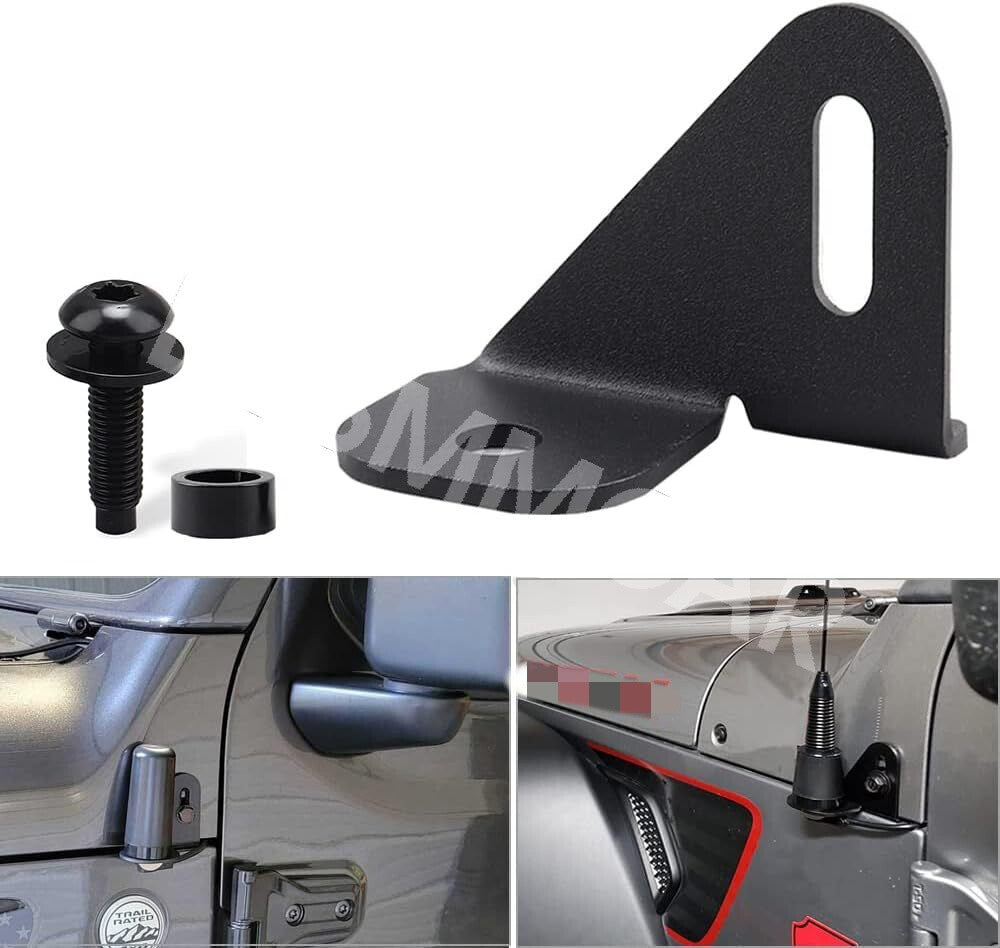 Car Antenna Mount LHD Bracket Accessories Fit for Jeep Gladiator JT 2018-2022 Q