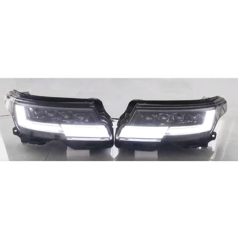 Pair 2024 4 Lens Headlight Assembly for Range Rover Vogue 13-23 No Bumper Change