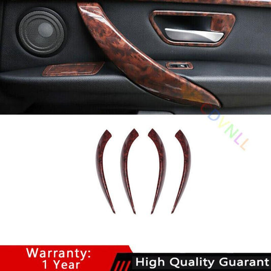 for BMW F30 F32 F33 F36 2013-2019 Wood Grain Interior Door Armrest Panel Trim 4