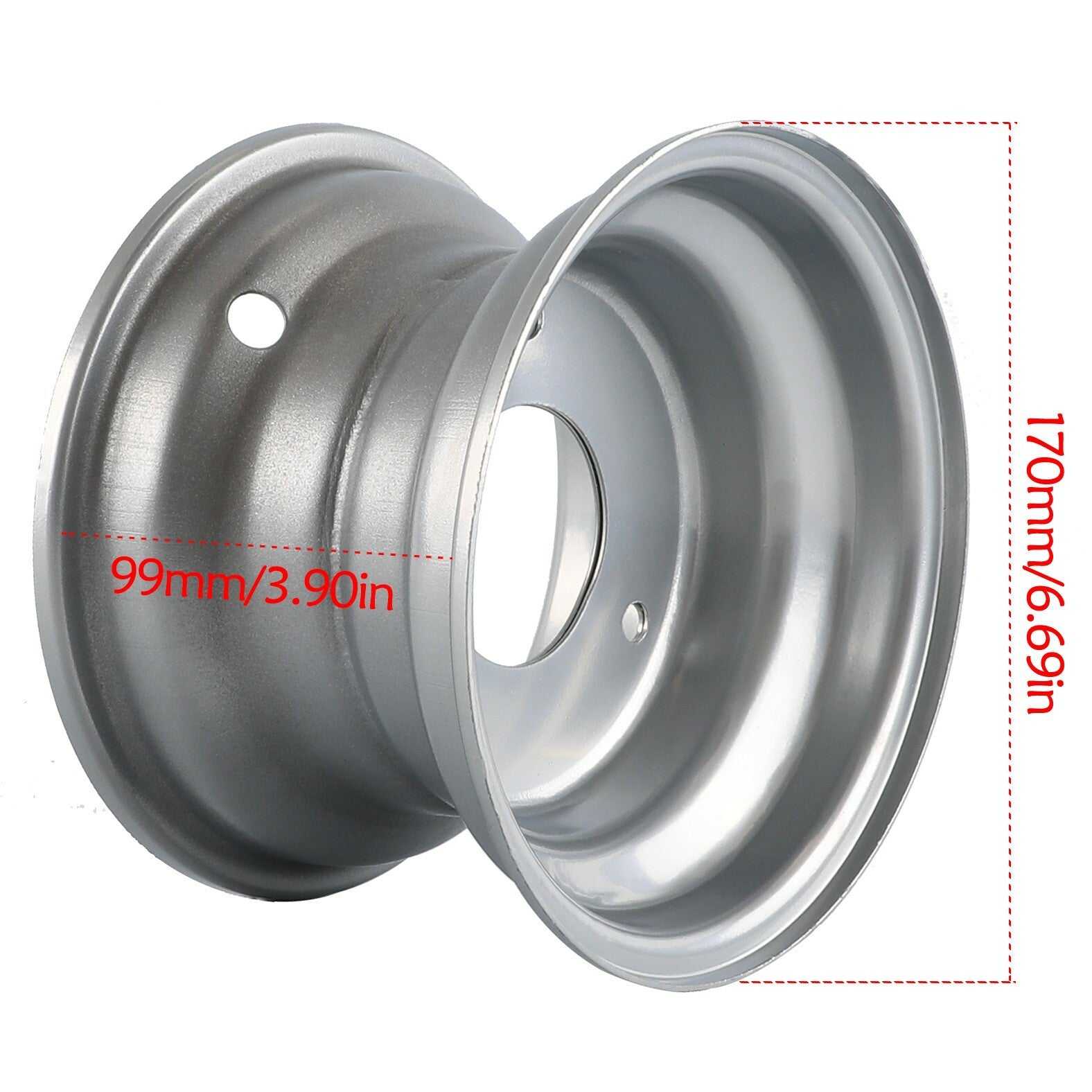 4-piece set of 6-inch wheels with 3 bolts for 145/70-6 tires, suitable for all-terrain vehicles, four-wheel off-road vehicles, Taotao Kazuma