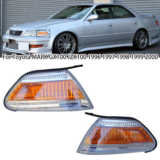 Pair Front Turn Signal Light Corner Lamp for Toyota MARK GX100 JZX100 1996-2000